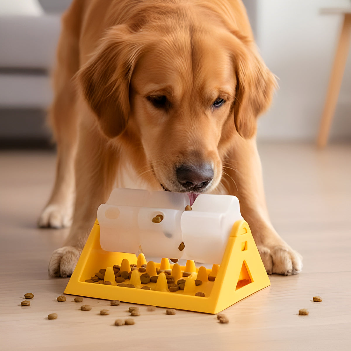 Gamelle-jouet anti-glouton démontable pour chien