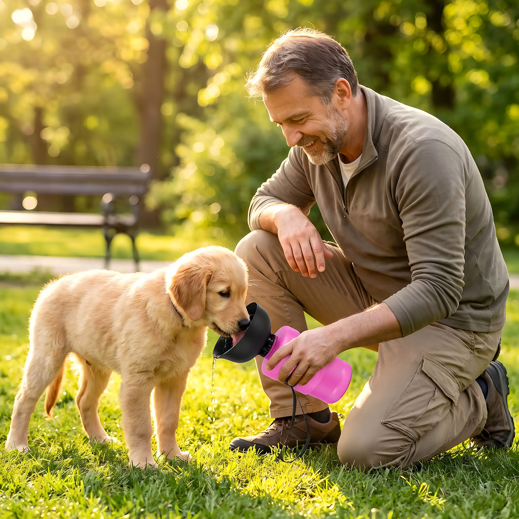 Gourde de voyage 500 ml sans BPA pour chien
