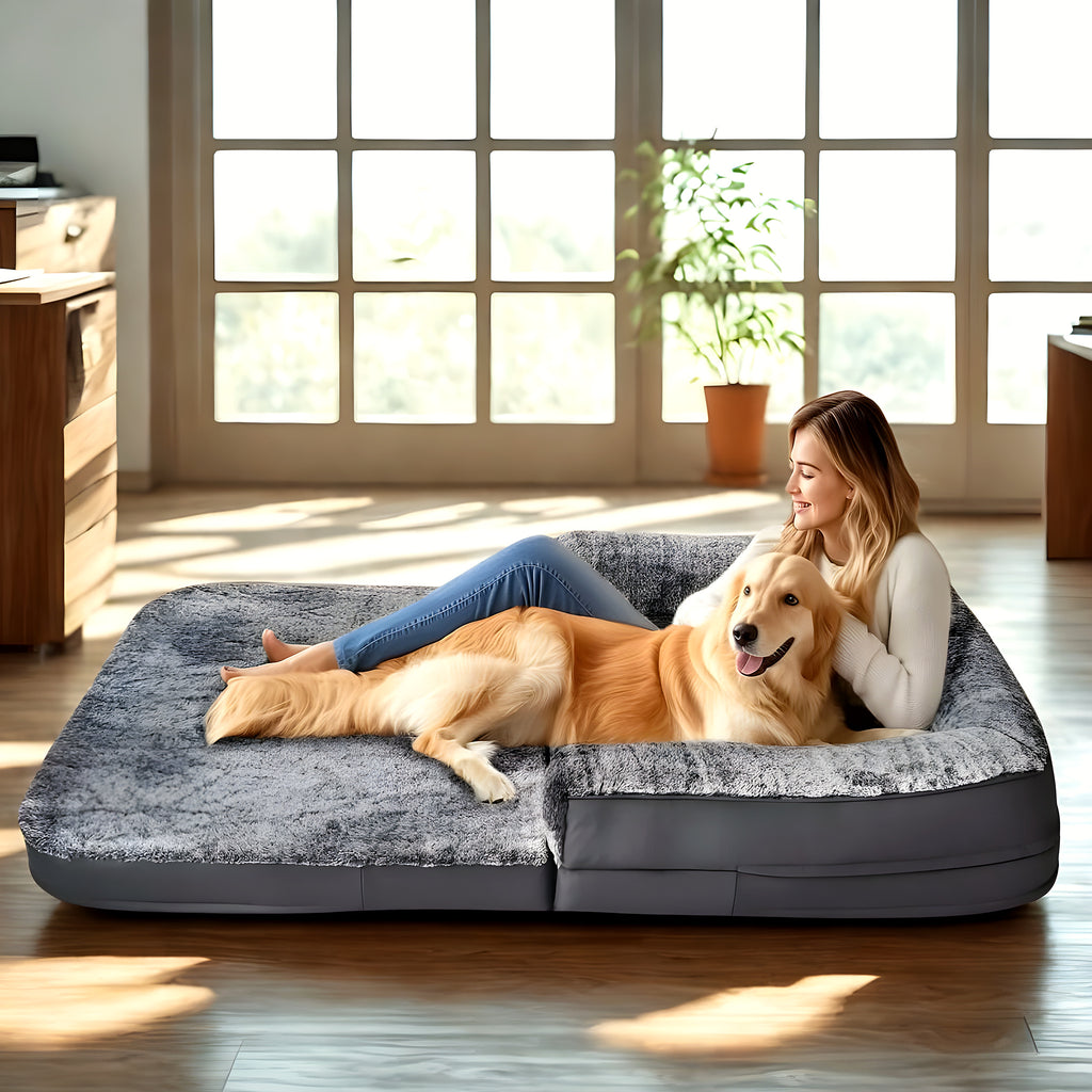 Grand canapé-lit 180 x 95 cm pour humain et chien