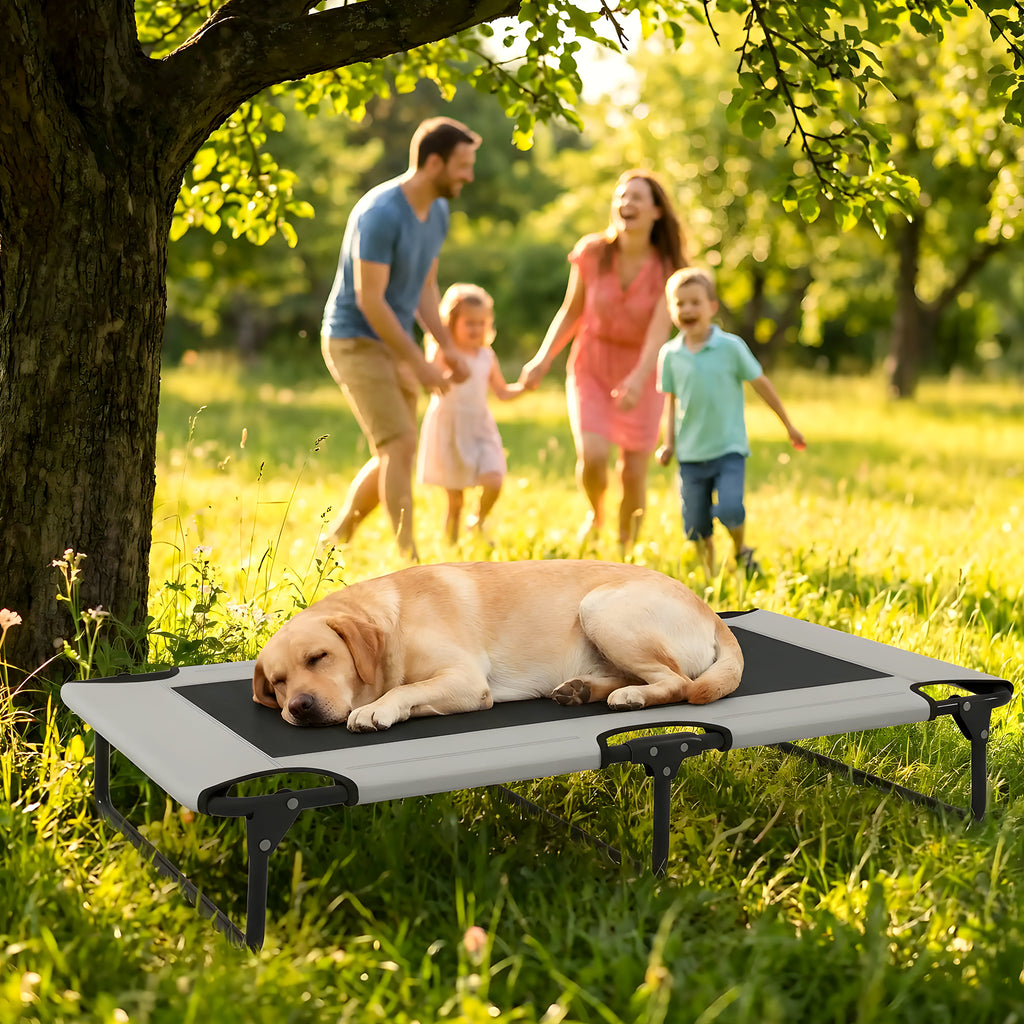 Hamac surélevé pliable et respirant pour chien