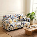 Housse de canapé élastique motif floral ou feuille