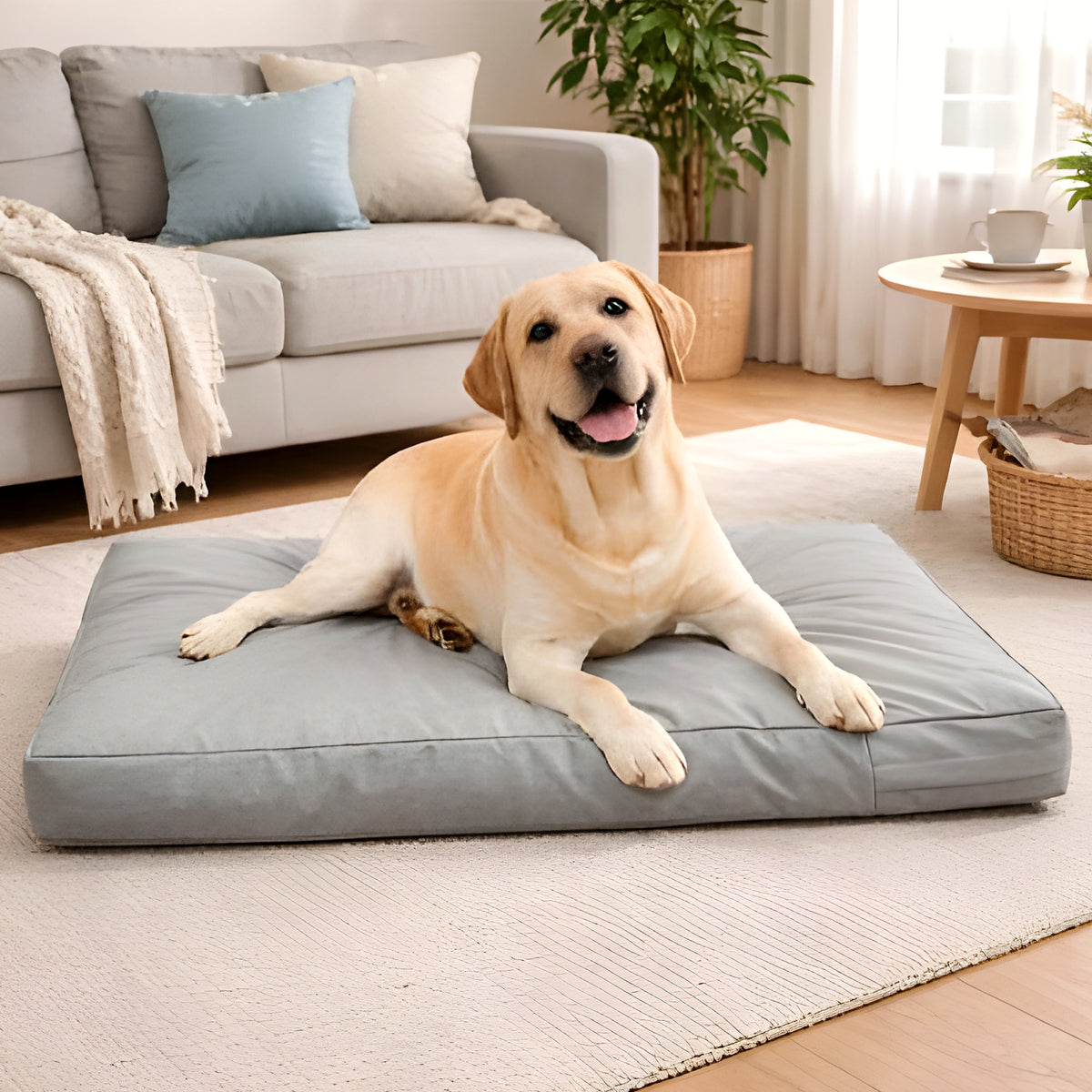 Housse double couche imperméable pour lit de chien