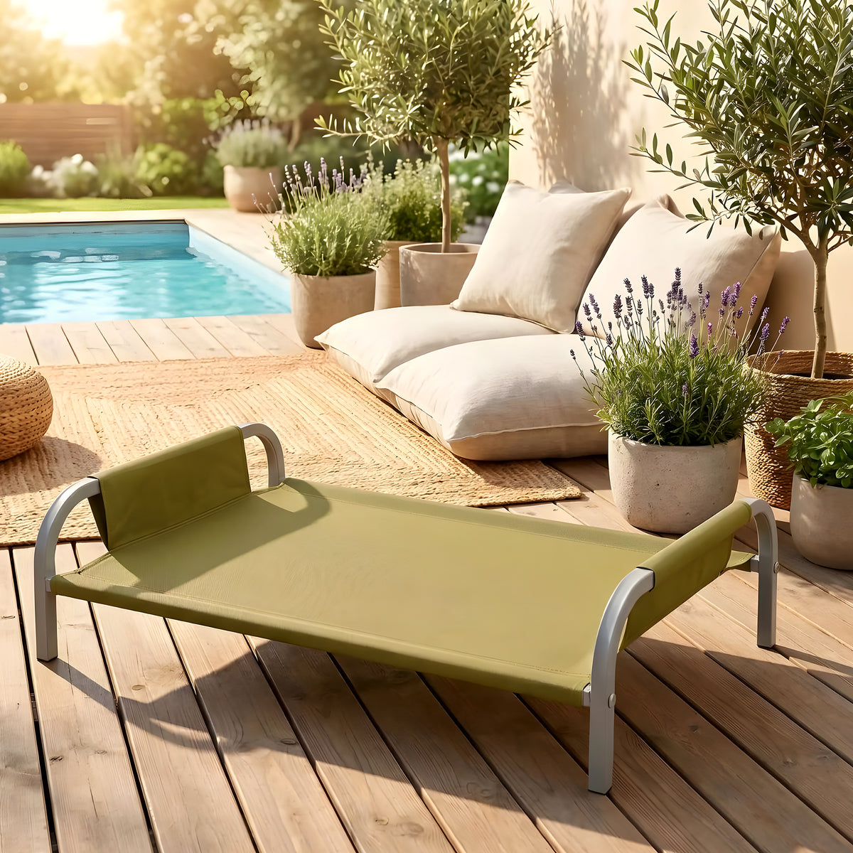 Housse imperméable de rechange pour lit de camp 90 x 59 cm