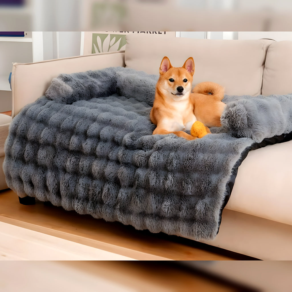 Housse lit pour canapé avec traversin en U pour chien