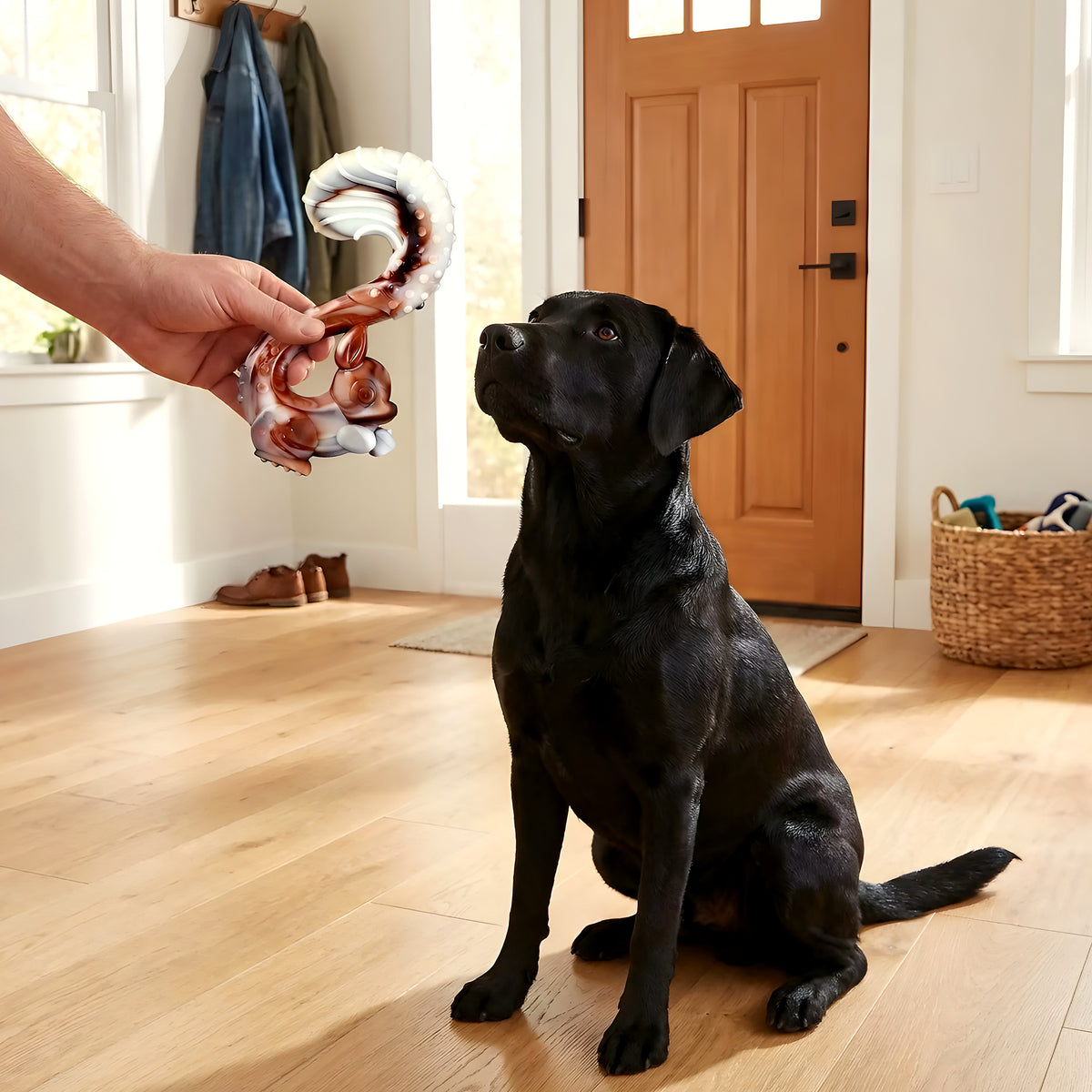 Jouet à mâcher indestructible arôme bœuf pour chien