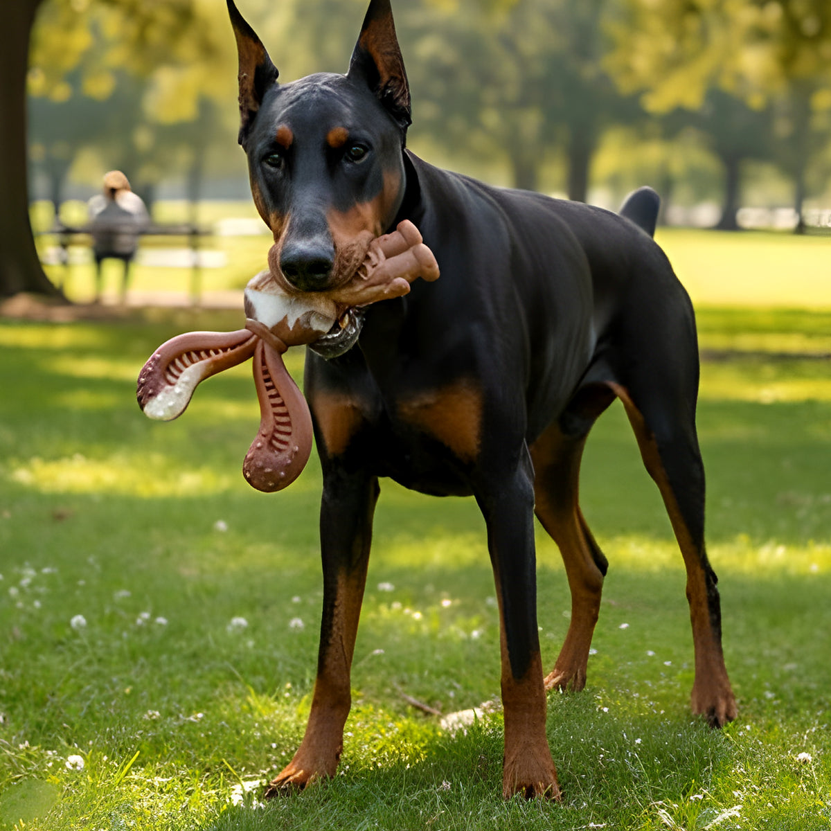 Jouet à mâcher indestructible arôme bœuf pour chien