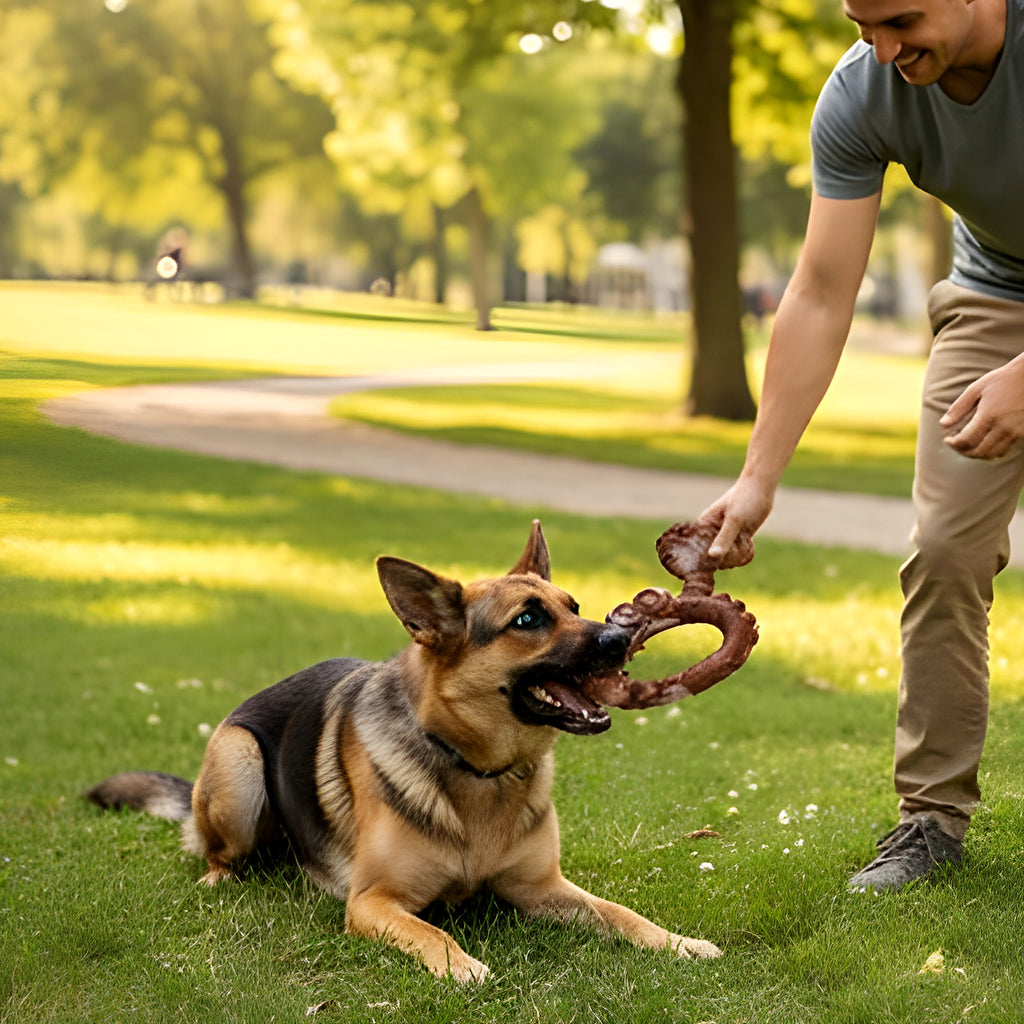 Jouet à mâcher indestructible arôme bœuf pour chien