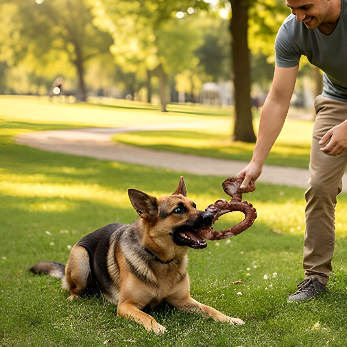 Jouet à mâcher indestructible arôme bœuf pour chien