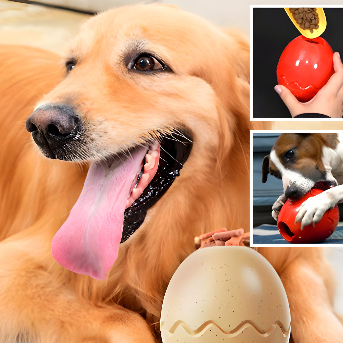 Jouet d'occupation à garnir pour chien, 5 coloris