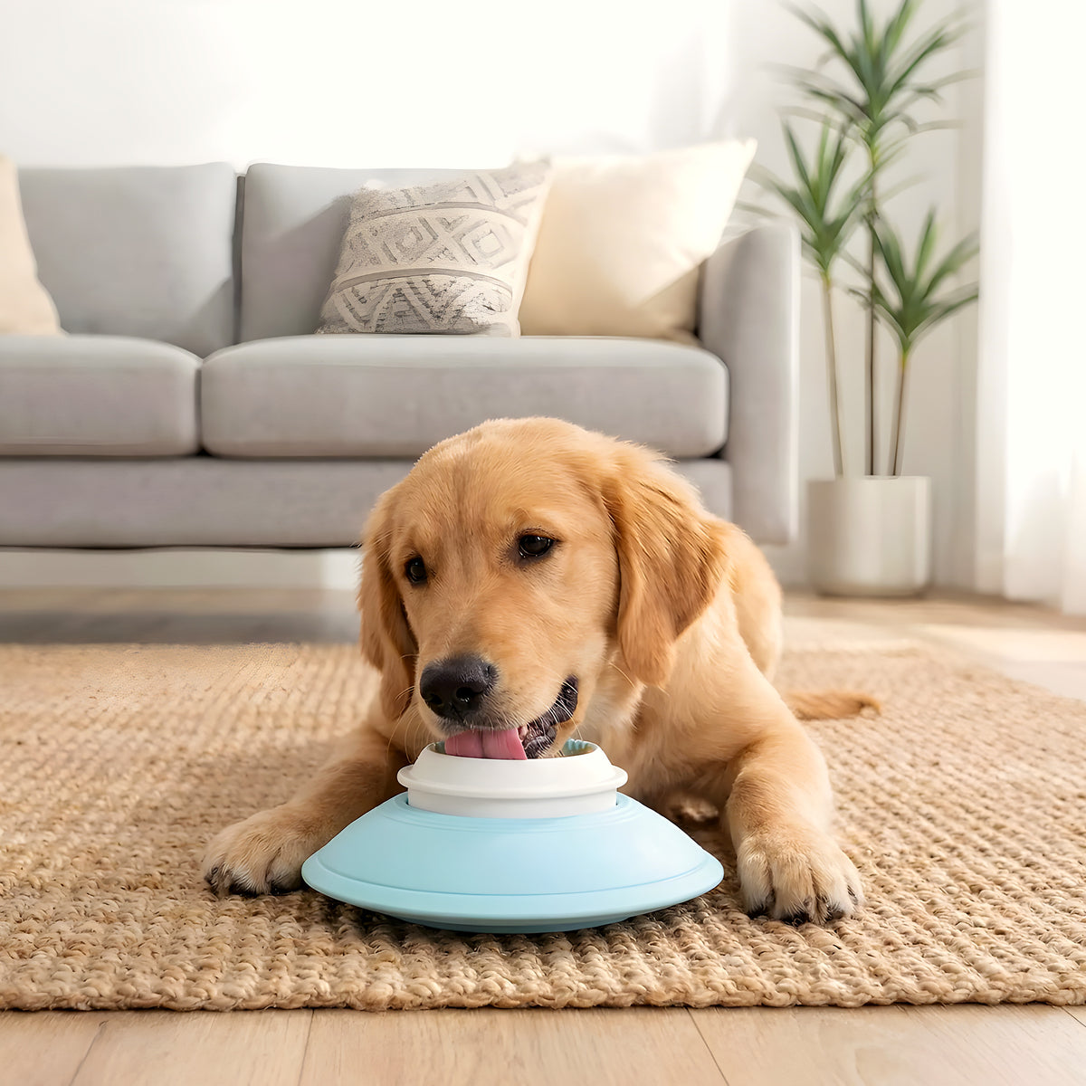 Jouet d'occupation à lécher pour chien