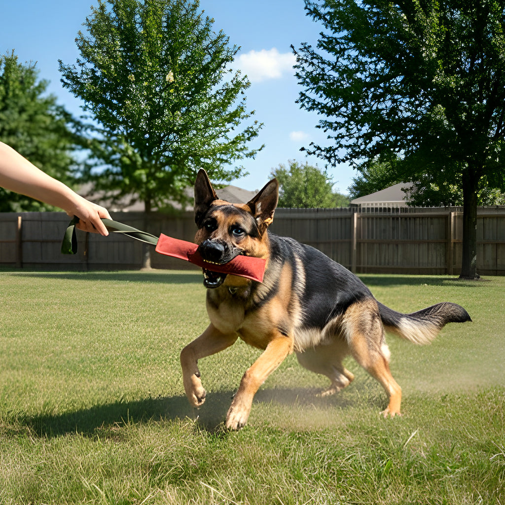 Jouet de tir à la corde à 2 sangles pour chien
