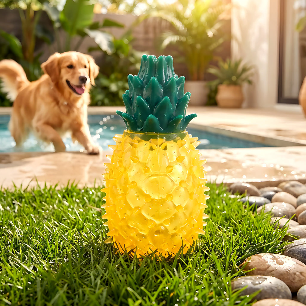 Jouet rafraîchissant ananas, citron ou pastèque pour chien