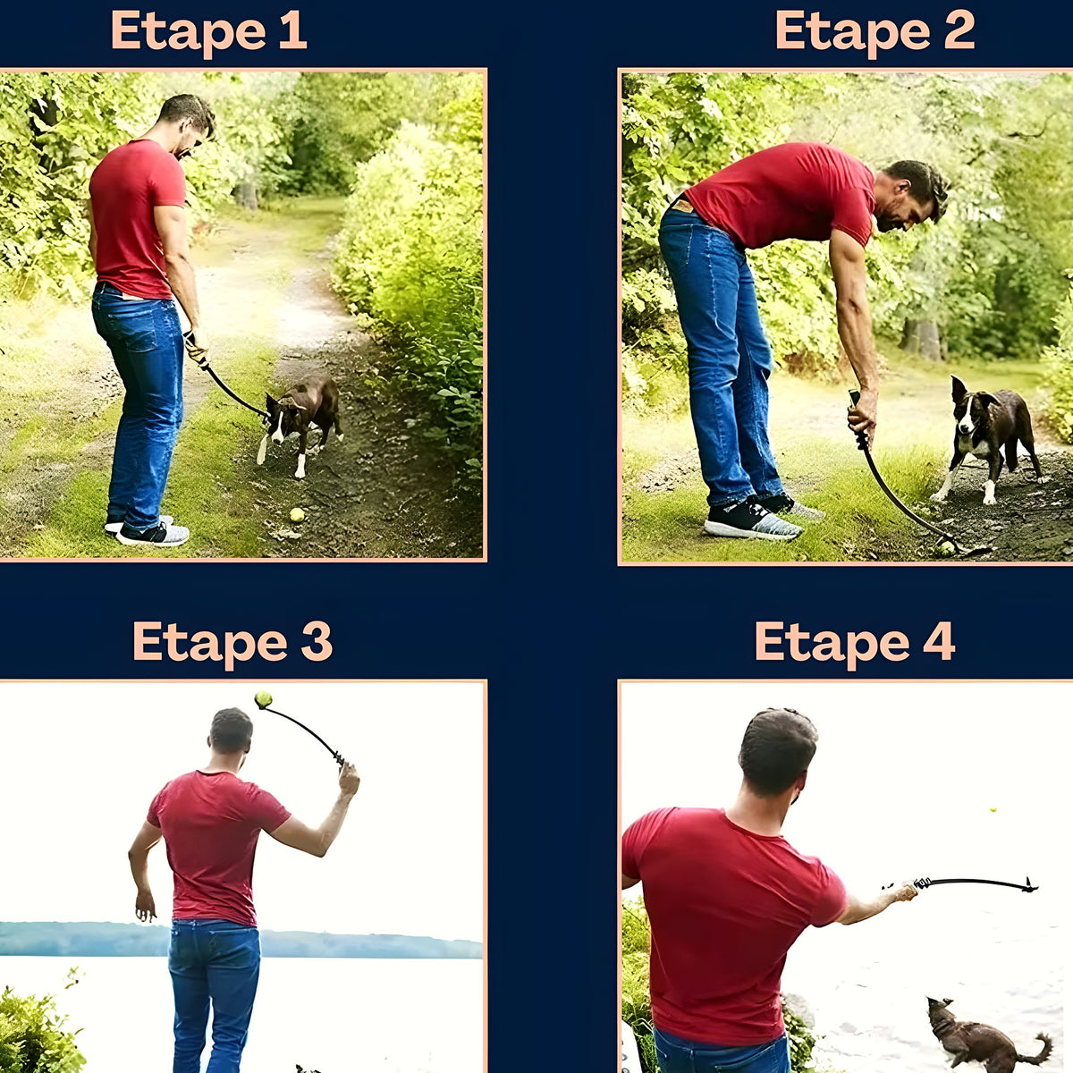 Lanceur de balle pour chien, avec ou sans balle