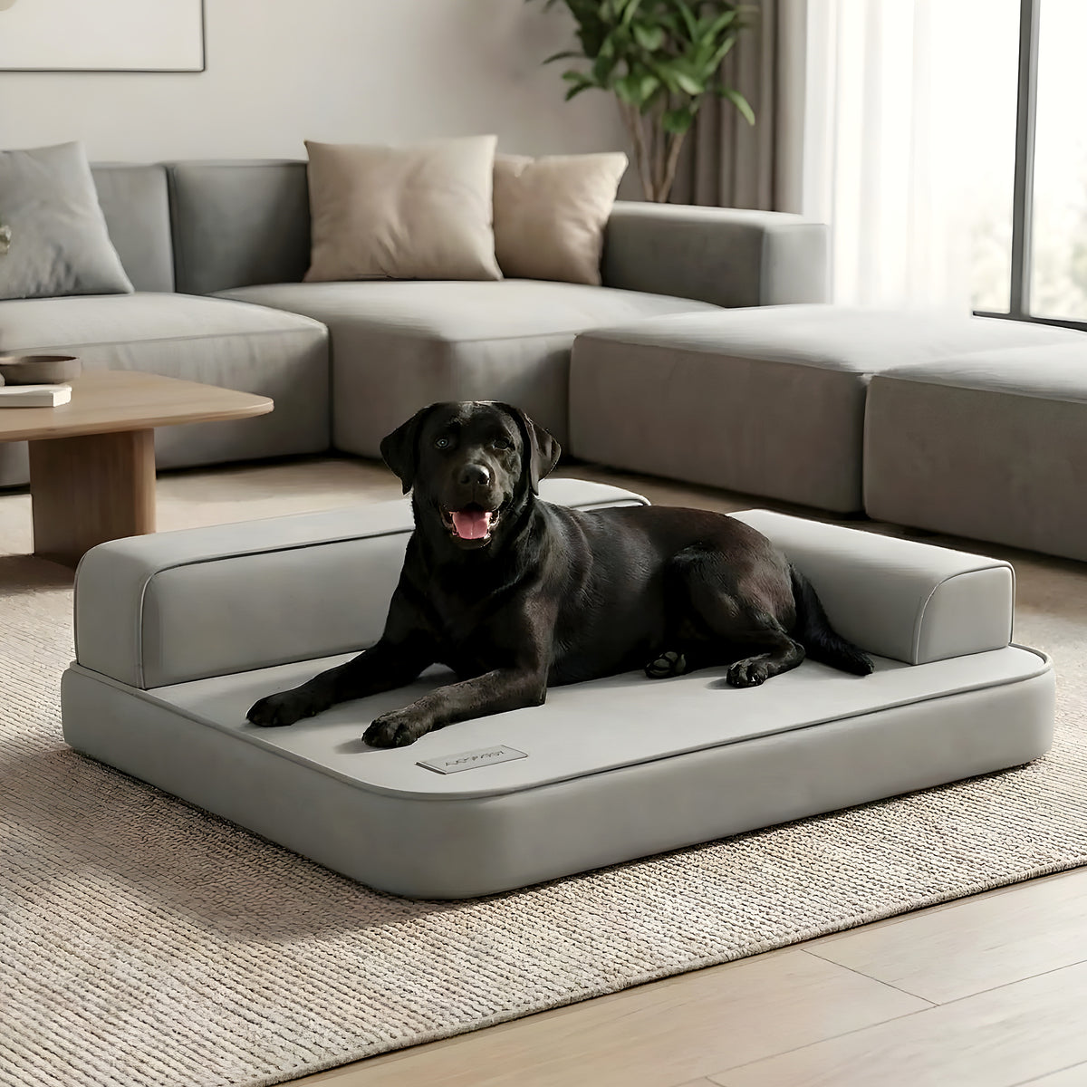Lit canapé imperméable au design contemporain pour chien