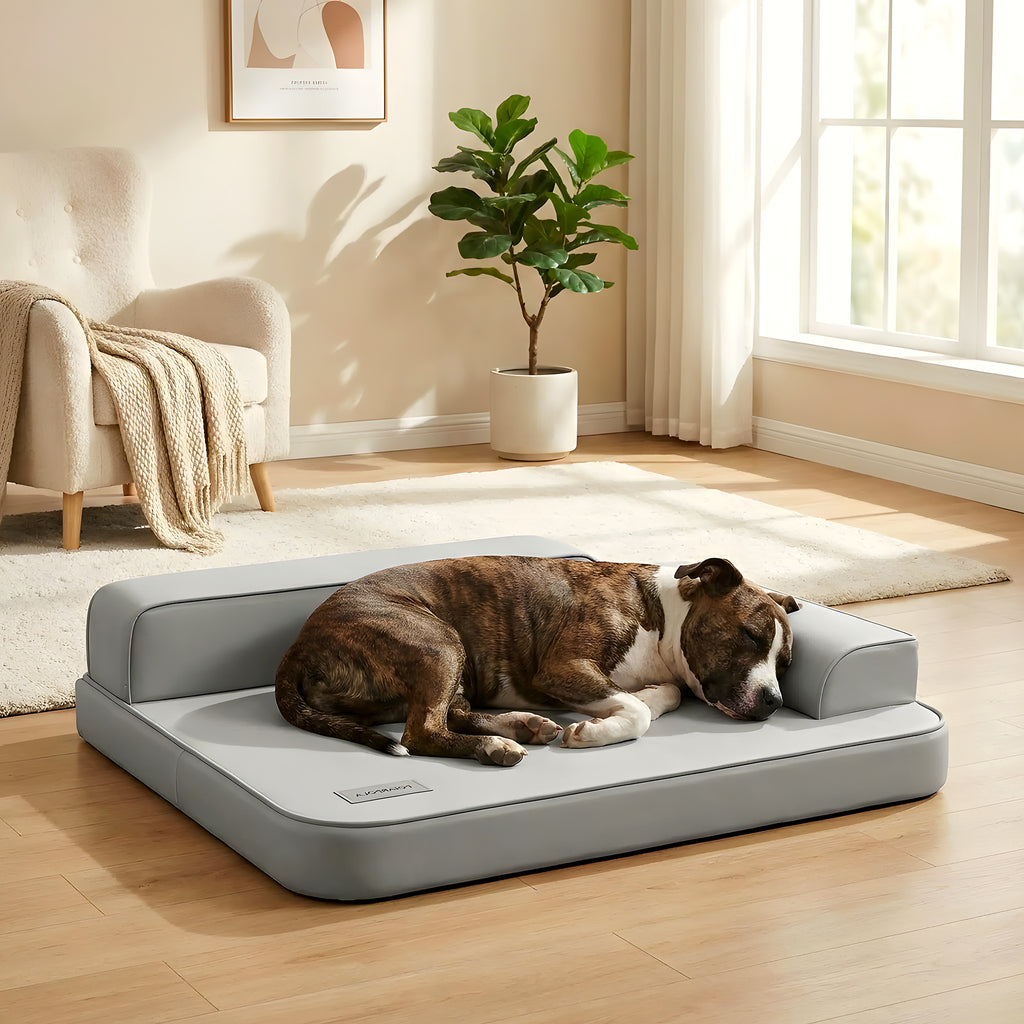 Lit canapé imperméable au design contemporain pour chien