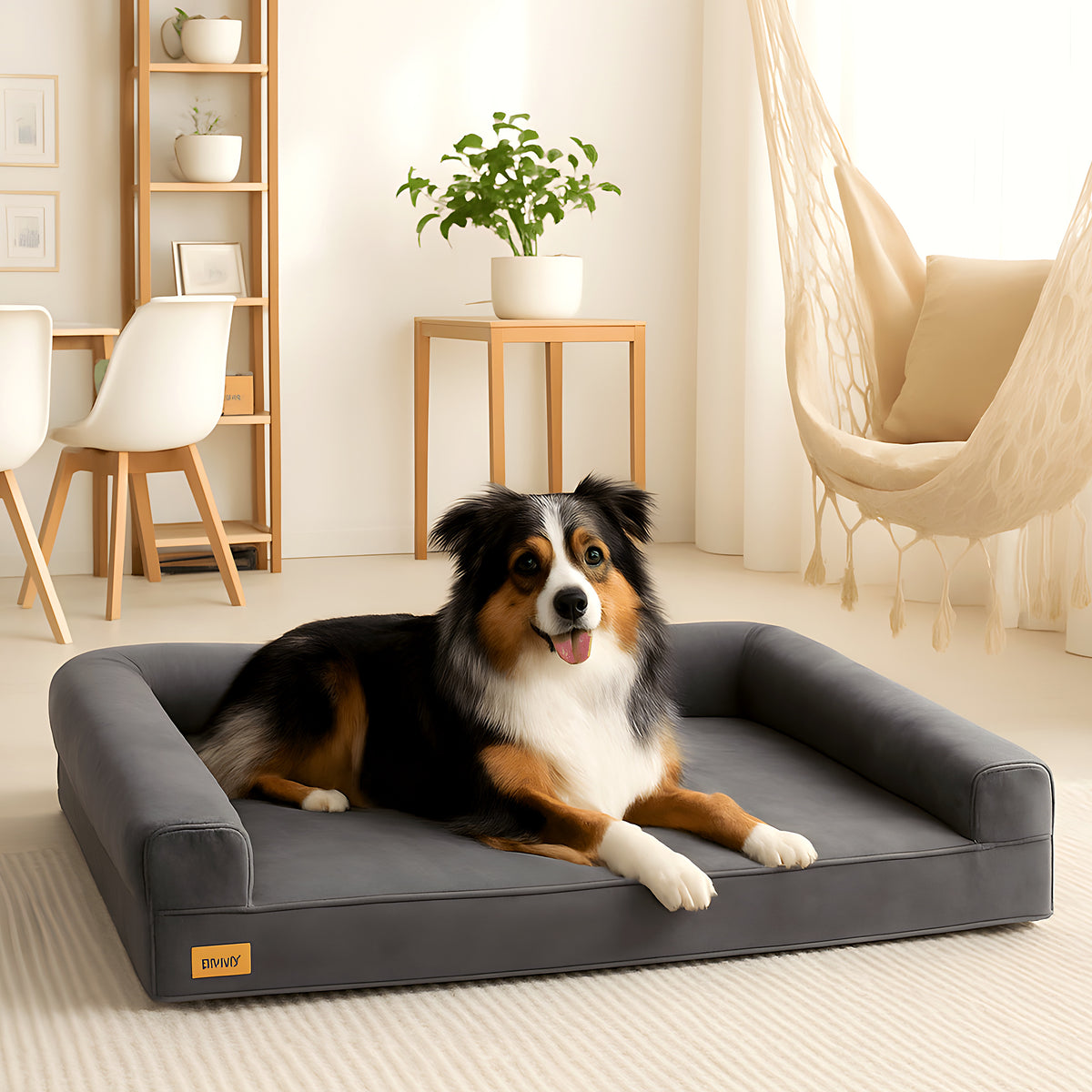 Lit canapé orthopédique XXL avec couverture chaude amovible