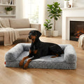 Lit canapé orthopédique XXL avec traversins pour chien