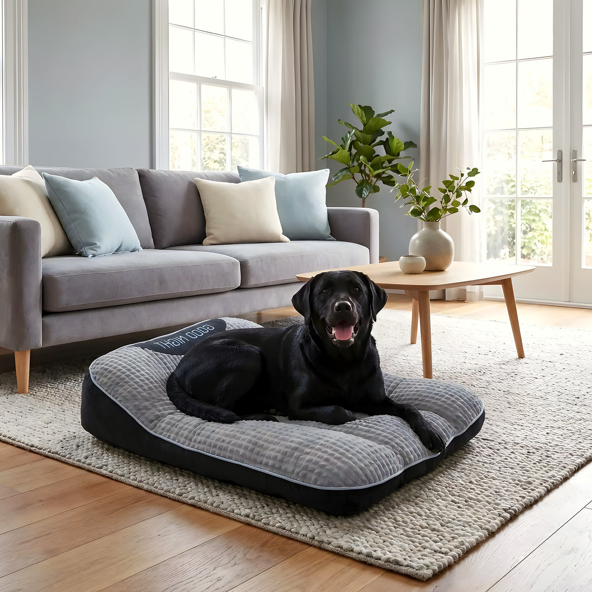 Lit cocon en velours pour chien, 4 tailles
