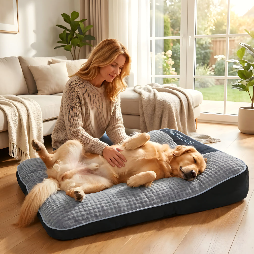 Lit cocon en velours pour chien, 4 tailles