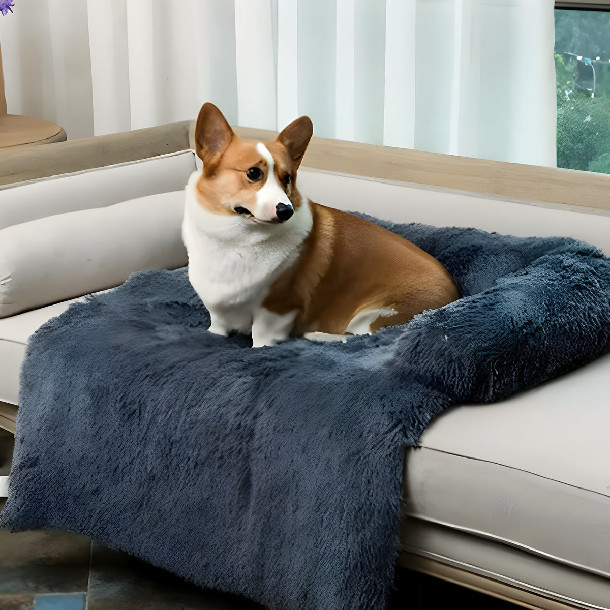 Lit en peluche ultra-douce pour chien, M à XL