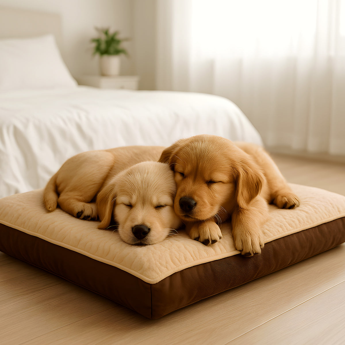 Lit en velours de maïs épais 10 cm pour chien