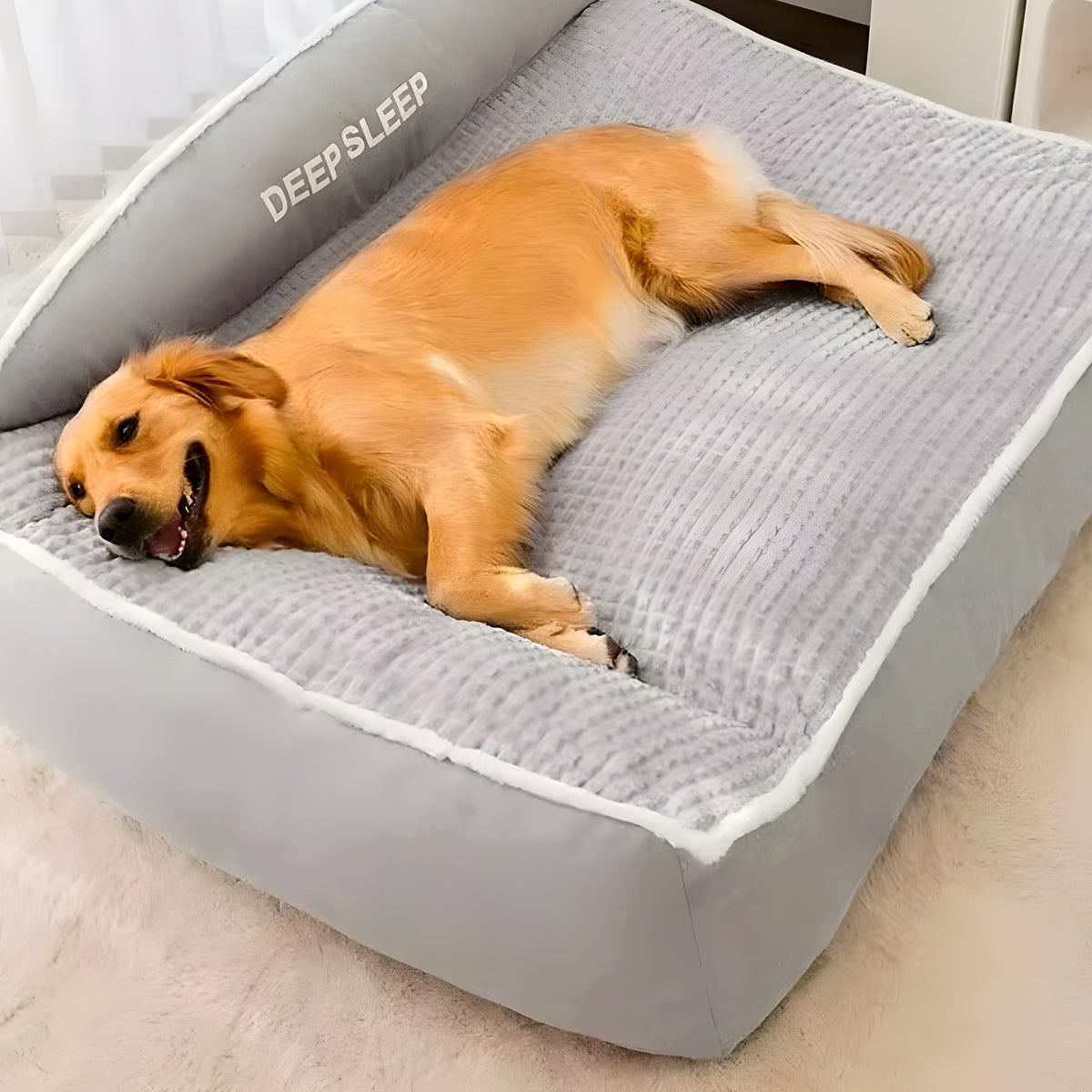 Lit orthopédique à mémoire de forme pour chien, S à XXL