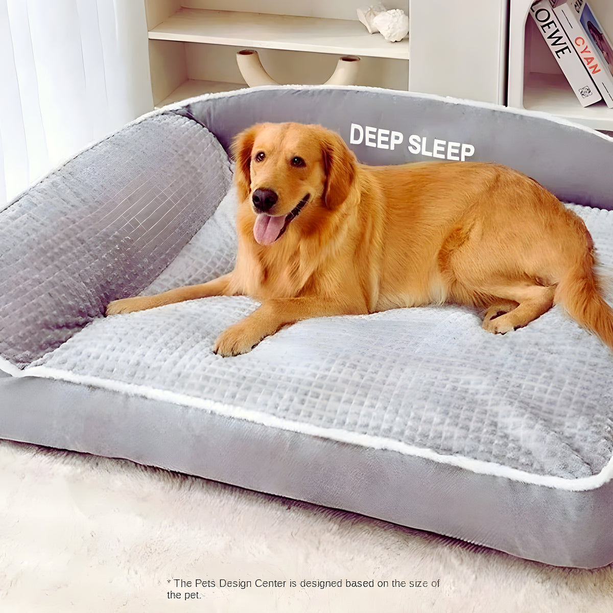 Lit orthopédique à mémoire de forme pour chien, S à XXL