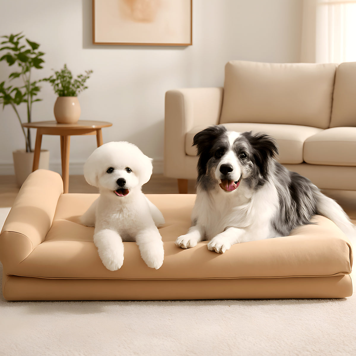 Lit orthopédique en U avec mousse de 8 cm pour chien
