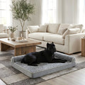 Lit orthopédique XXL gris clair pour chien jusqu'à 50 kg