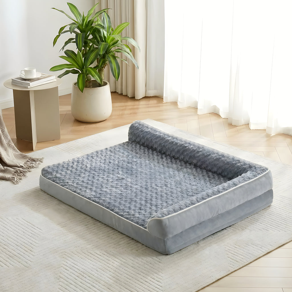 Lit orthopédique XXL gris clair pour chien jusqu'à 50 kg