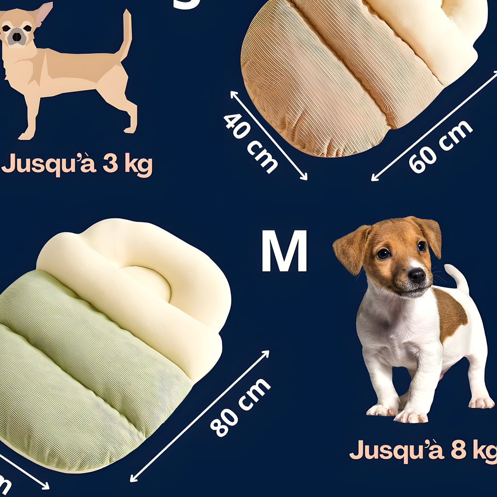 Lit semi-fermé avec couverture pour petit chien