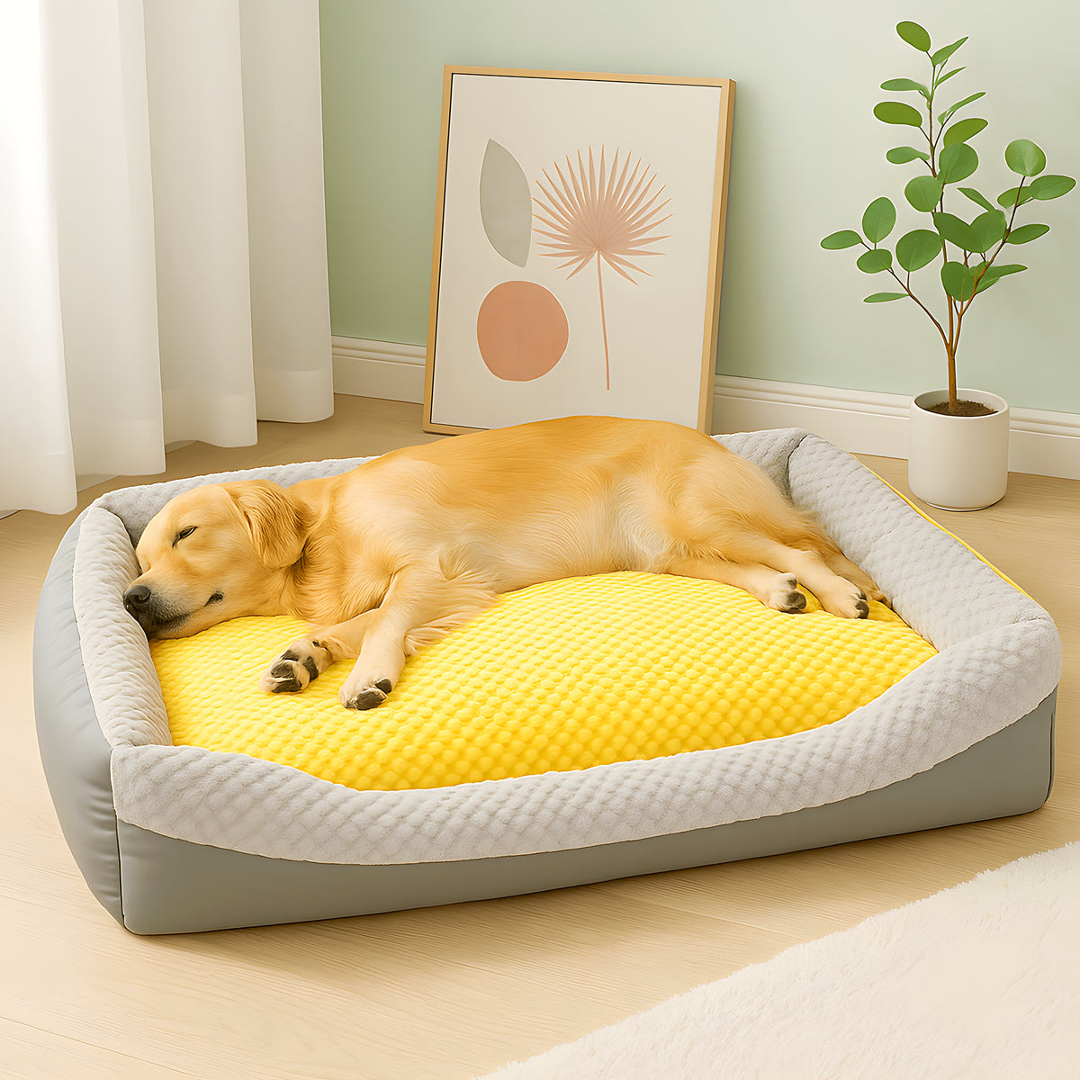 Lit XXL 100 % coton haute densité pour grand chien