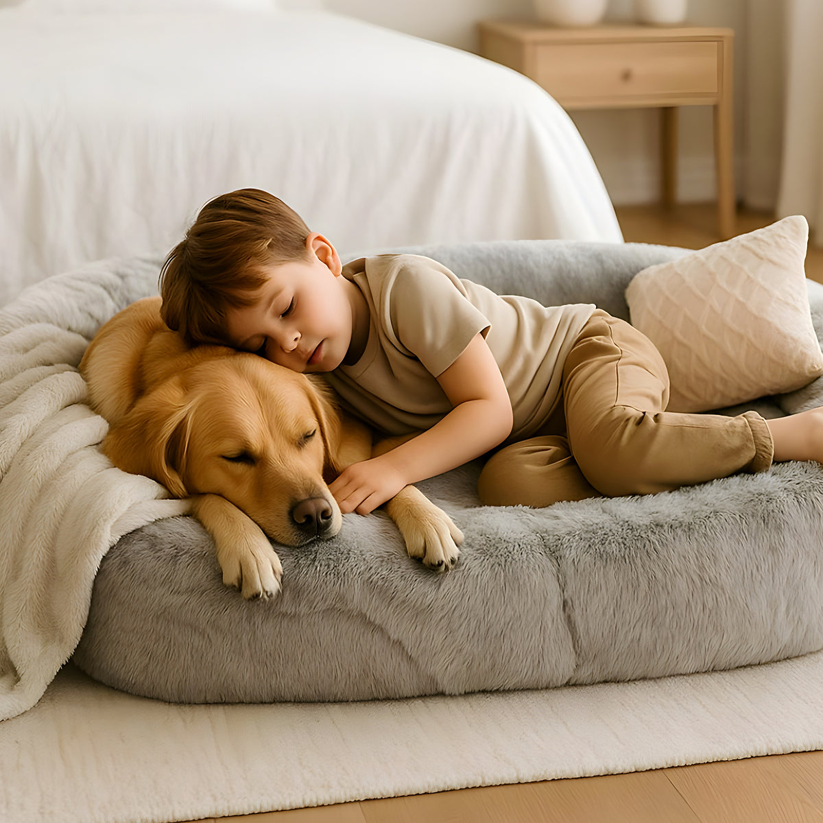 Lit XXL à mémoire de forme 10 cm pour chien géant