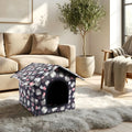 Maison imperméable en Oxford et velours pour mini chien