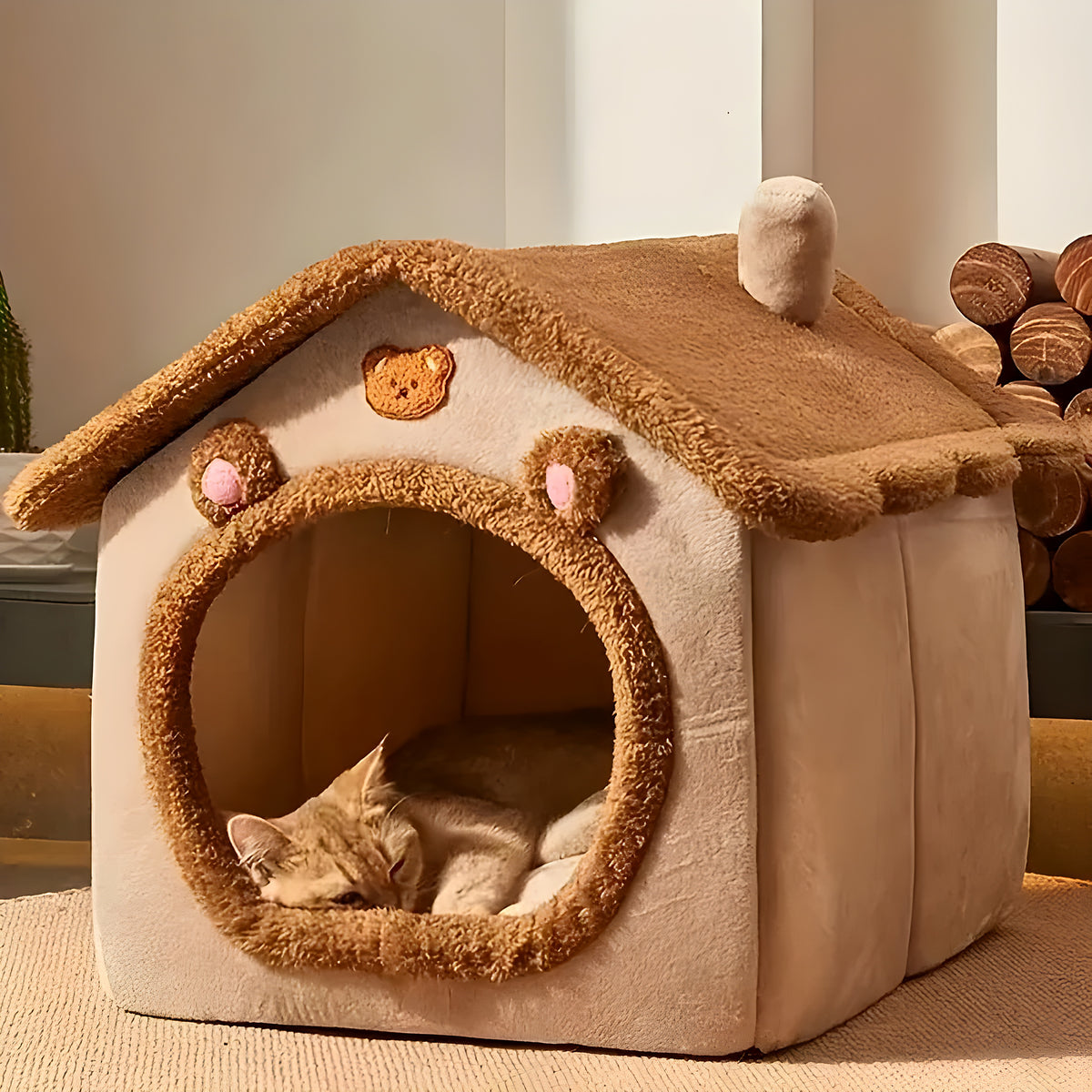 Maison panier pour chat