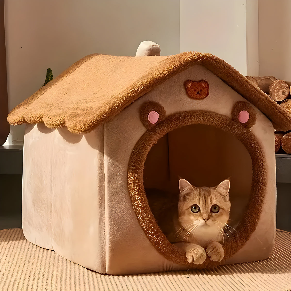 Maison panier pour chat