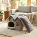 Maison pliable en velours à mur 360° pour petit chien