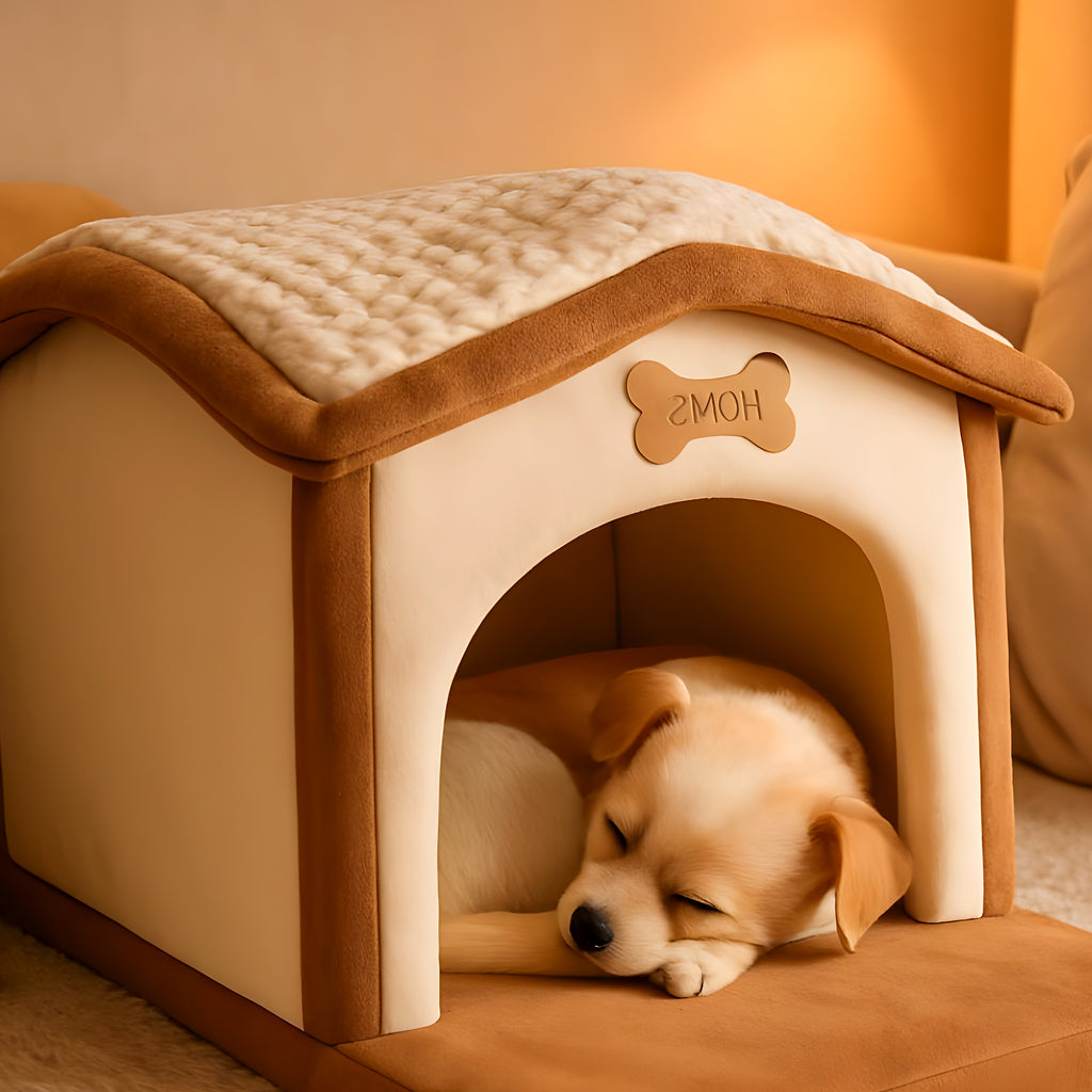 Maison pliable spacieuse pour petit chien jusqu'à 5 kg