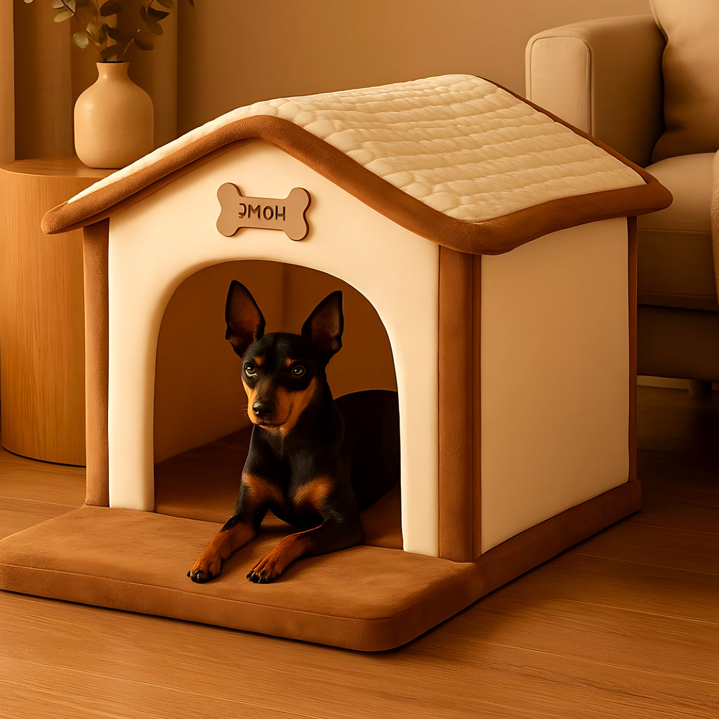 Maison pliable spacieuse pour petit chien jusqu'à 5 kg