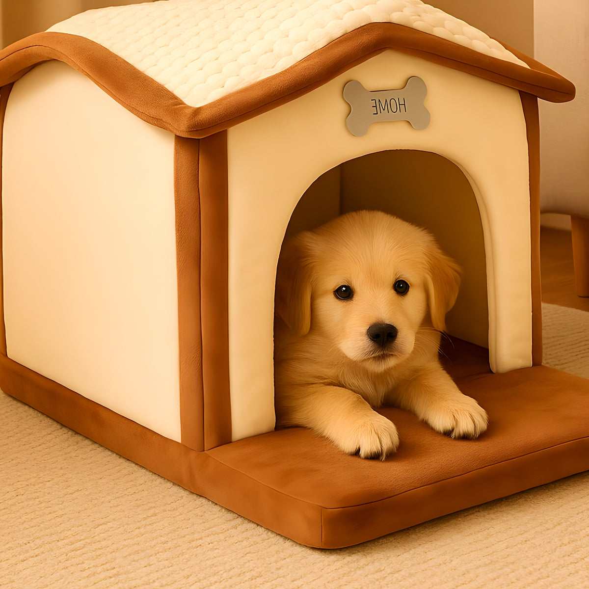 Maison pliable spacieuse pour petit chien jusqu'à 5 kg