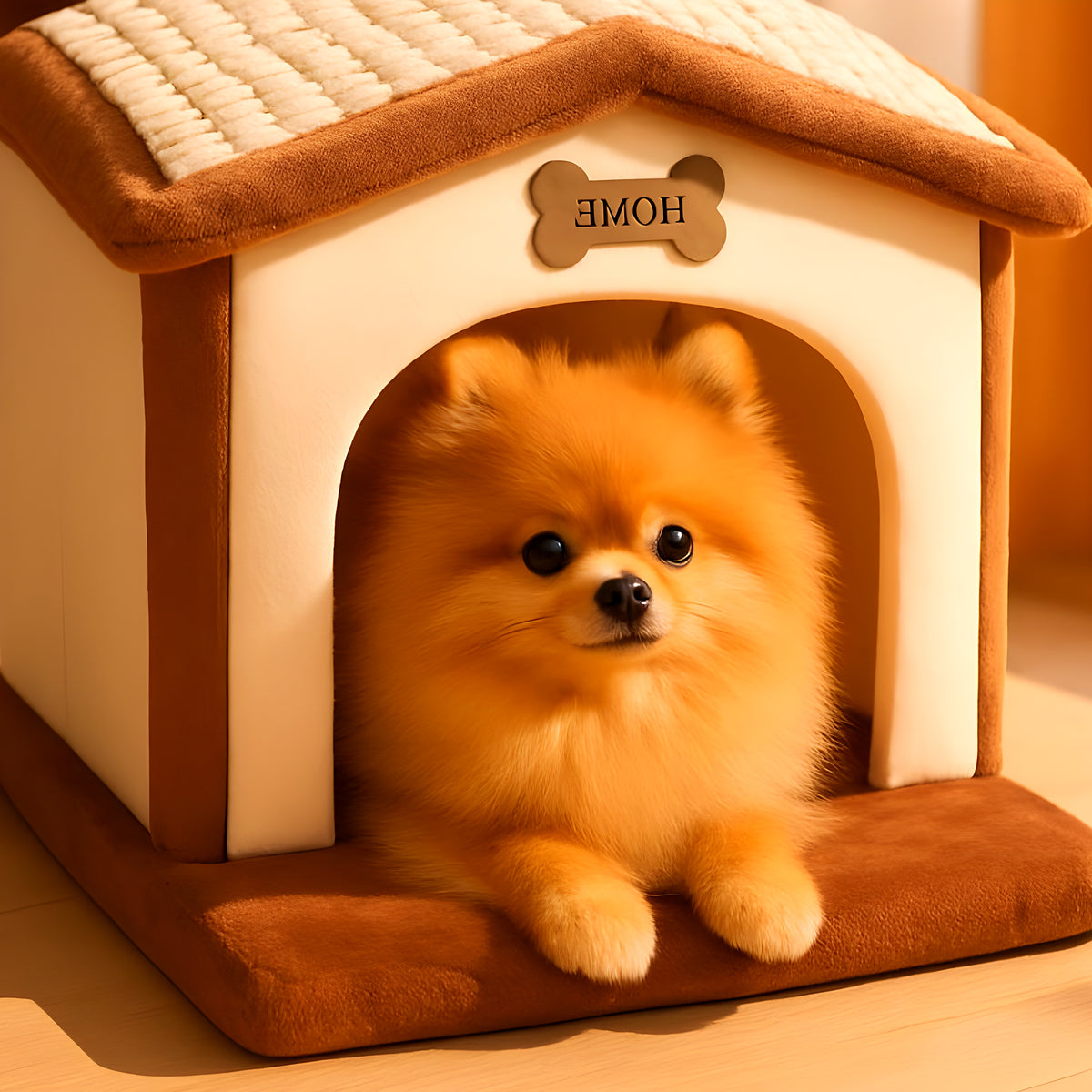Maison pliable spacieuse pour petit chien jusqu'à 5 kg