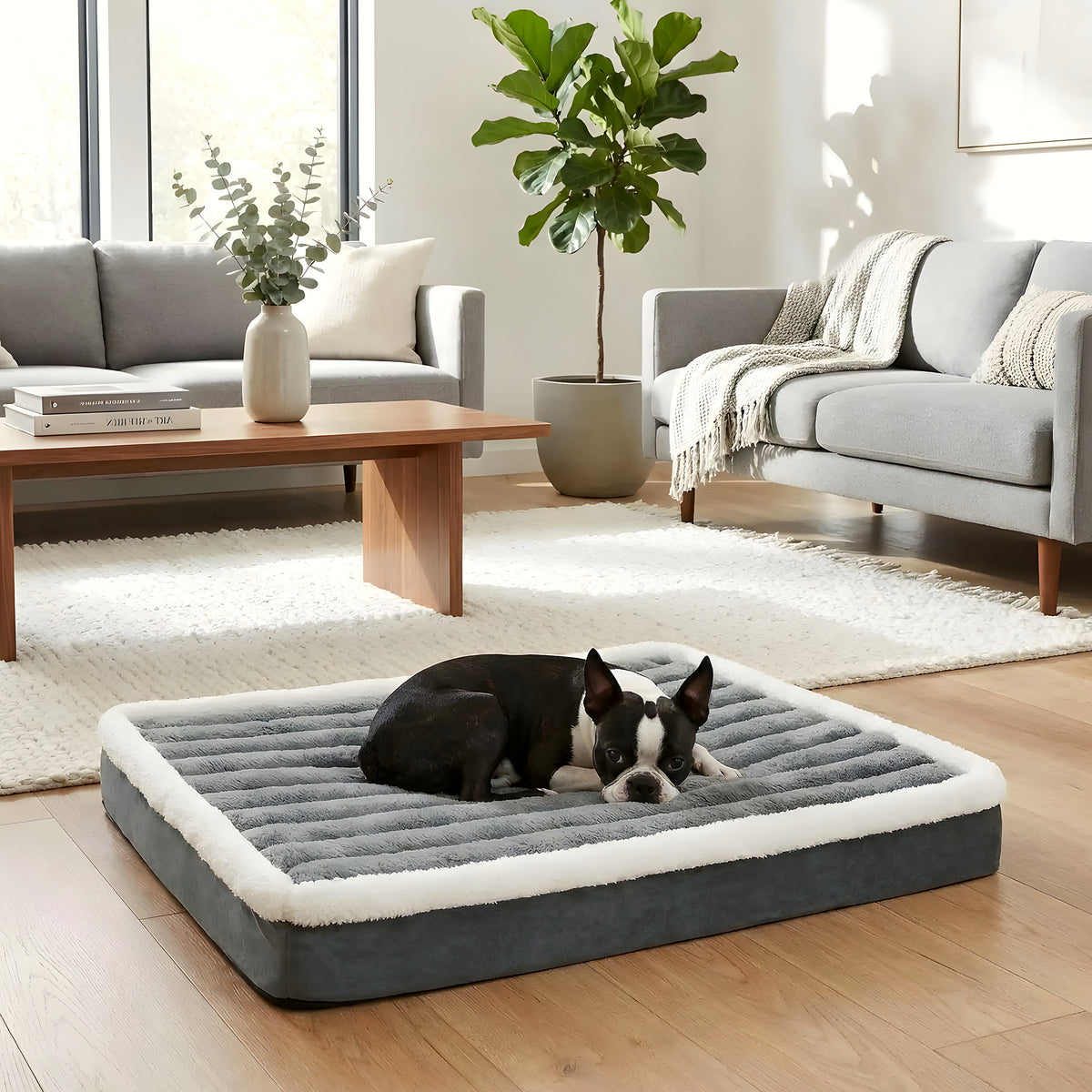 Matelas orthopédique en mousse d'œuf pour petit chien