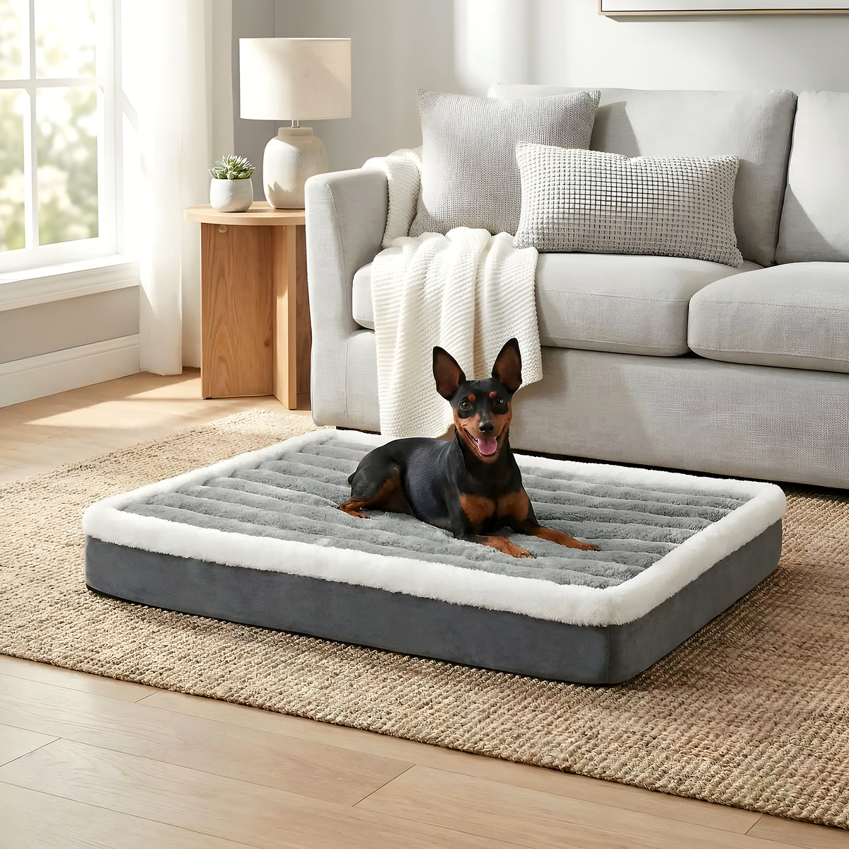 Matelas orthopédique en mousse d'œuf pour petit chien
