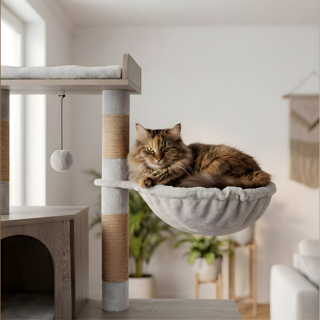 Meuble arbre à chat 4-en-1