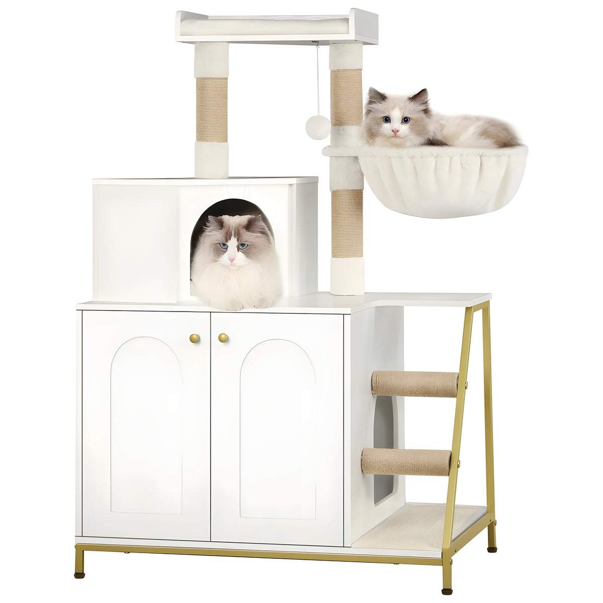 Meuble arbre à chat 4-en-1