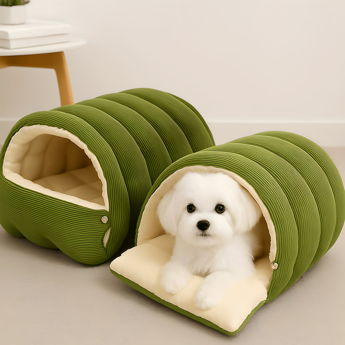 Mini niche en coton isolante pour petit chien