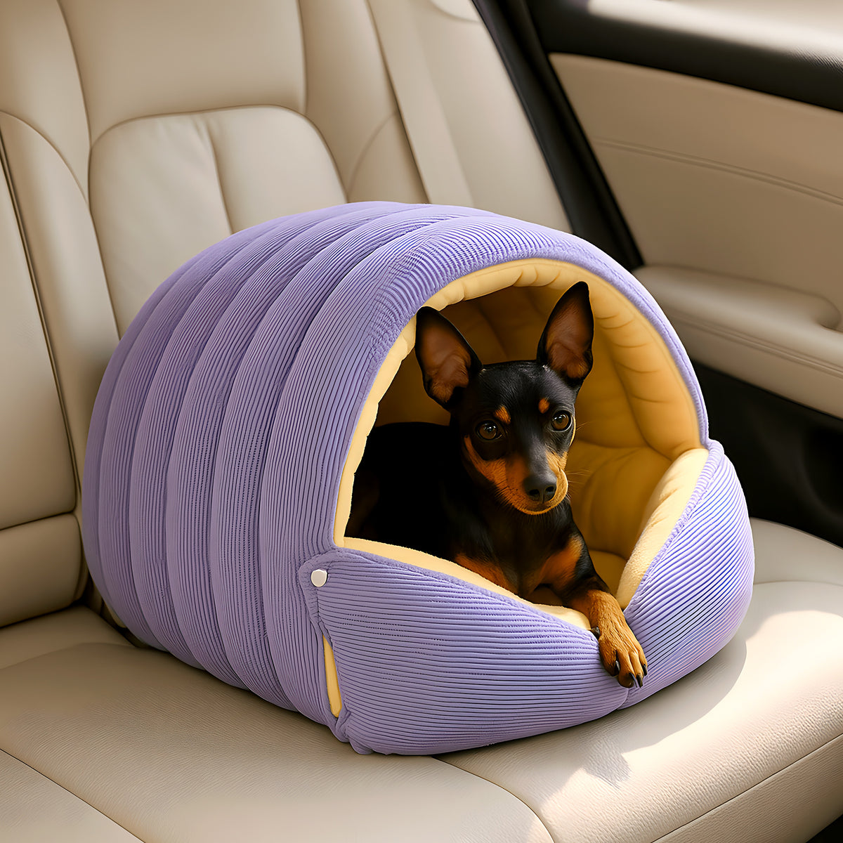 Mini niche en coton isolante pour petit chien