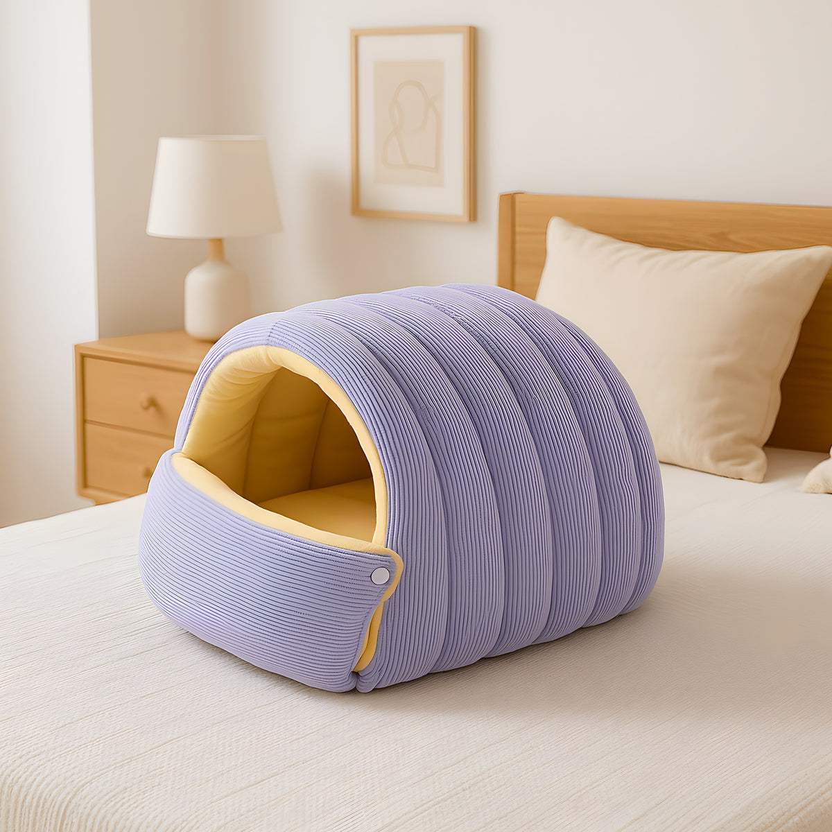 Mini niche en coton isolante pour petit chien