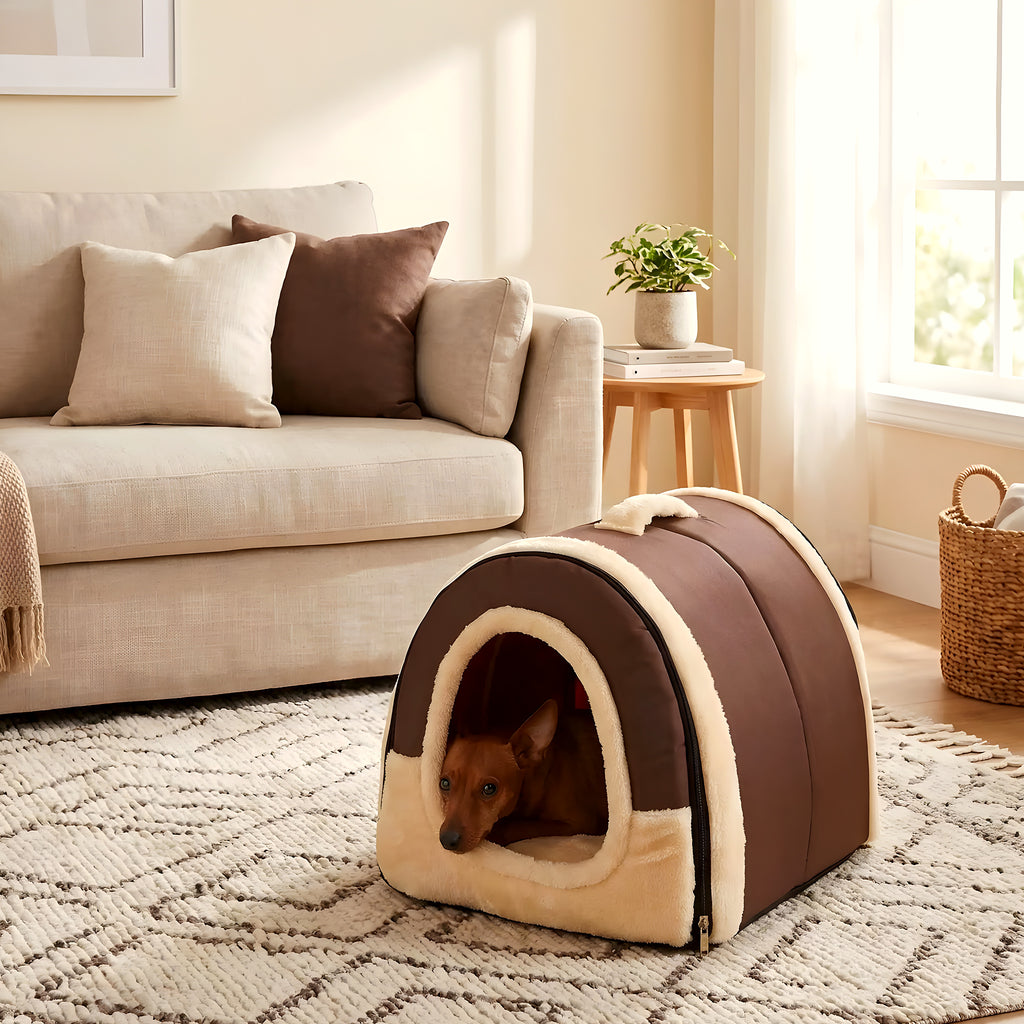 Niche anti-stress pour chiot, 2 modèles 2 tailles
