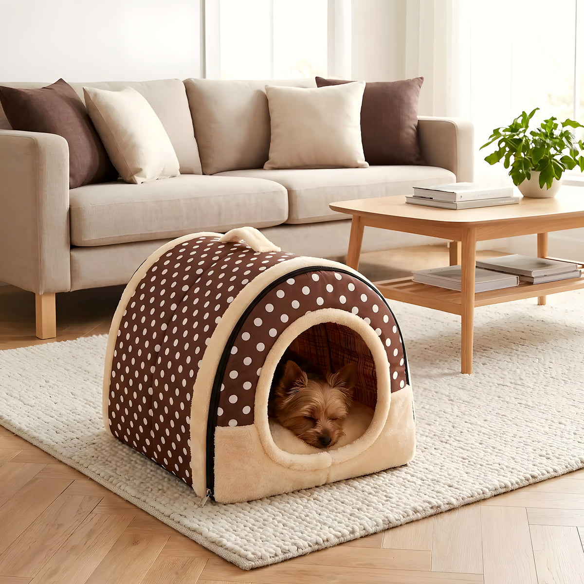 Niche anti-stress pour chiot, 2 modèles 2 tailles
